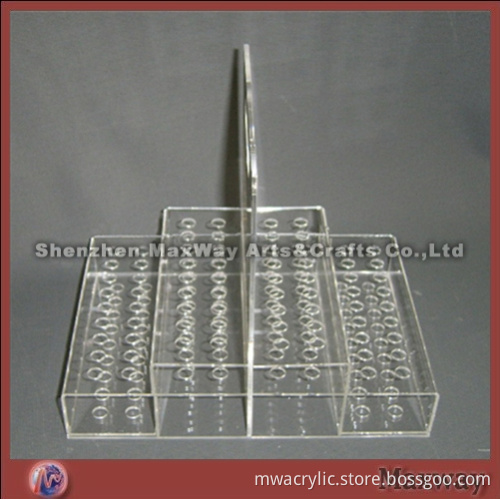 Transparent Symmetrical Skillful Acrylic Lipstick Holder Stand